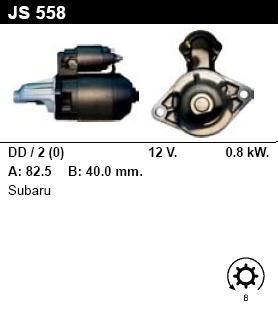 Стартер - SUBARU - REX - 0.5 550 4WD - JS558