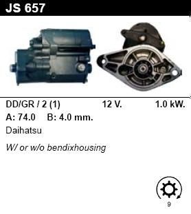 Стартер - DAIHATSU - APPLAUSE - 1.6 16V 4WD - JS657