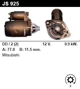 Стартер - MITSUBISHI - COLT - 1.5 16V 1500 - JS925