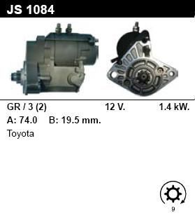 Стартер - TOYOTA - PREVIA - 2.4 4WD - JS1084