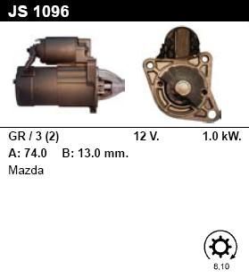 Стартер - MAZDA - MPV - 2.0 I 16V - JS1096