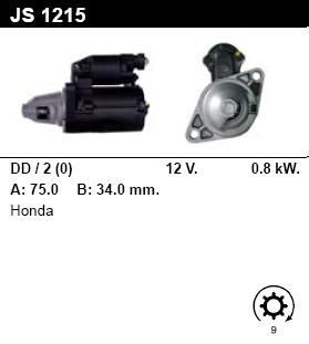 Стартер - HONDA - Civic - 1.4 I - JS1215