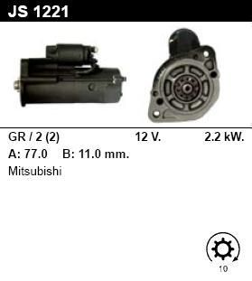 Стартер - MITSUBISHI - CANTER - 2.8 TDI - JS1221