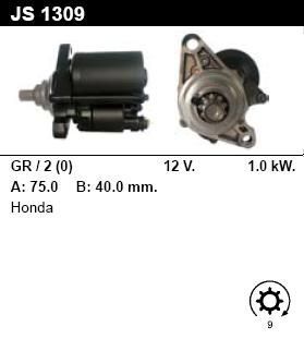 Стартер - HONDA - HR-V - 1.6 16V 4WD - JS1309