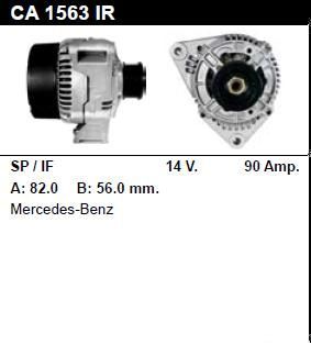 Генератор - MERCEDES-BENZ - V 230 - 2.3 TD - CA1563