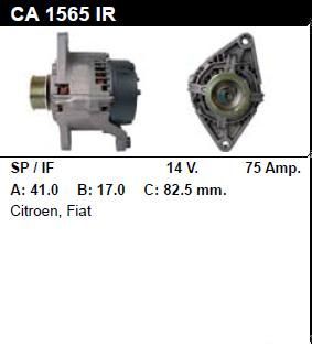 Генератор - CITROEN - JUMPY - 1.6 I - CA1565