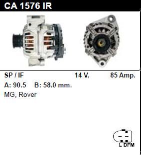 Генератор - ROVER - 25 - 1.4 16V - CA1576