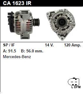 Генератор - MERCEDES-BENZ - C 180 - 2.0 - CA1623