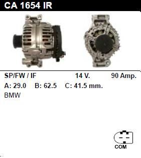Генератор - BMW - 316 - 1.8 TI - CA1654