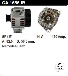 Генератор - MERCEDES-BENZ - E 320 - 3.2 4 MATIC - CA1656