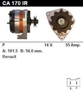 Генератор - RENAULT - R18 - 1.6 TS - CA170