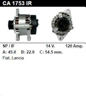 Генератор - LANCIA - LYBRA - 1.8 16V - CA1753