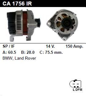 Генератор - BMW - 318 - 2.0 DIESEL - CA1756