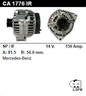 Генератор - MERCEDES-BENZ - S 430 - 4.3 - CA1776