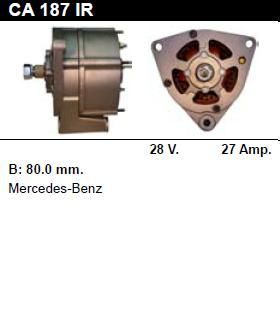 Генератор - MERCEDES-BENZ - Trucks (Грузовые) - 1320 6.0 - CA187