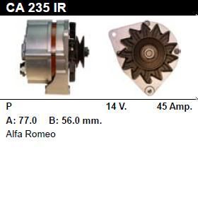 Генератор - ALFA ROMEO - ALFASUD - 1.5 SPRINT - CA235