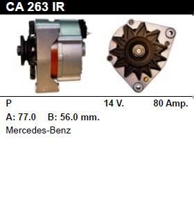 Генератор - MERCEDES-BENZ - 500 SE - 5.5 - CA263