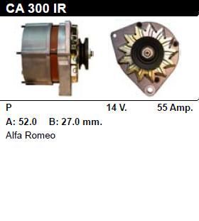 Генератор - ALFA ROMEO - SPIDER - 2.0 2000 VELOCE - CA300