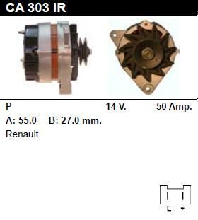 Генератор - RENAULT - R5 - 0.8 - CA303