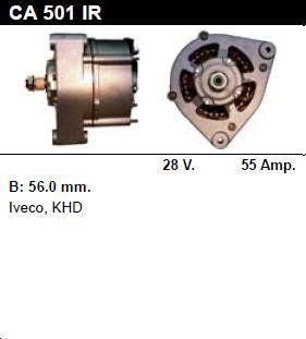 Генератор - IVECO - MK - 110-16 6.1 - CA501