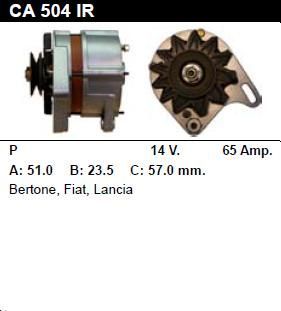 Генератор - LANCIA - DELTA - 2.0 HF INTEGRALE 4WD - CA504