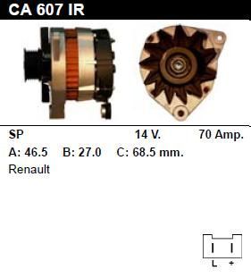 Генератор - RENAULT - CLIO - 1.8 RSI - CA607