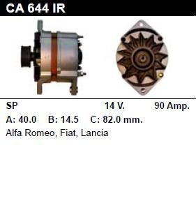 Генератор - ALFA ROMEO - ALFA 146 - 1.9 TD - CA644