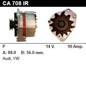 Генератор - AUDI - COUPE - 2.2 GT - CA708