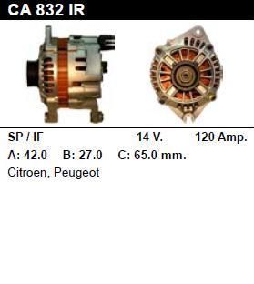 Генератор - PEUGEOT - 605 - 3.0 I 24V - CA832