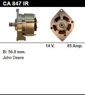 Генератор - JOHN DEERE - AGRICULTURE - 1065 5.9 - CA847