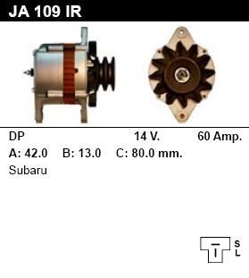 Генератор - SUBARU - LEONE - 1.8 TURBO 1800 4WD - JA109