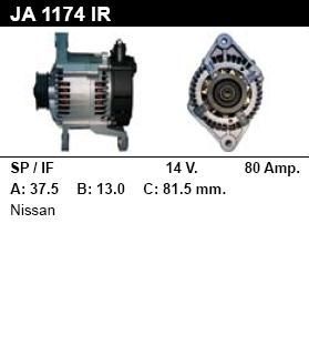 Генератор - NISSAN - PRIMERA - 1.6 16V - JA1174