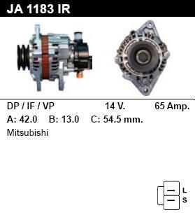 Генератор - MITSUBISHI - L 200 - 2.5 TD 4WD - JA1183