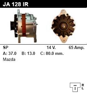 Генератор - MAZDA - 626 - 2.0 - JA128