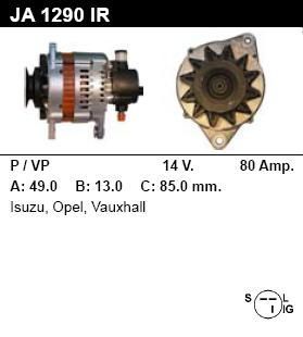 Генератор - OPEL - CAMPO - 2.5 DTI - JA1290