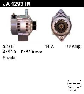 Генератор - SUZUKI - BALENO - 1.6 I 16V 4WD - JA1293