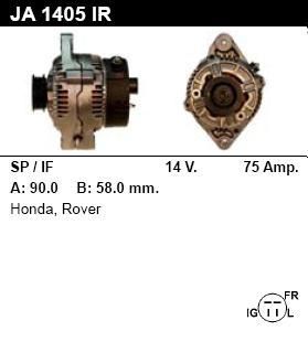 Генератор - HONDA - Civic - 1.4 I - JA1405
