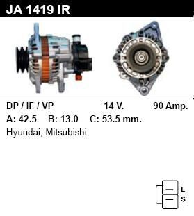 Генератор - HYUNDAI - H-1 - 2.5 TD STAREX 4WD - JA1419