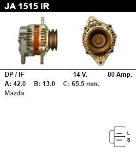 Генератор - MAZDA - 626 - 2.0 TD - JA1515