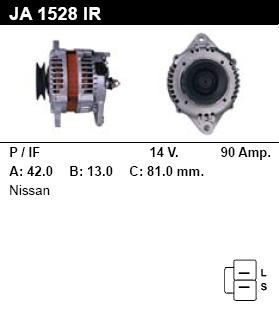 Генератор - NISSAN - PRIMERA - 2.0 TD - JA1528