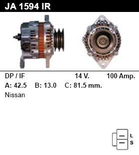 Генератор - NISSAN - PATROL - 2.8 TD - JA1594