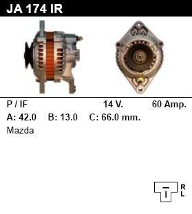 Генератор - MAZDA - 929 - 2.0 - JA174