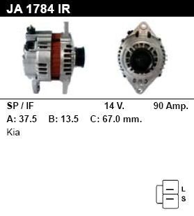 Генератор - KIA - CARENS - 1.8 - JA1784