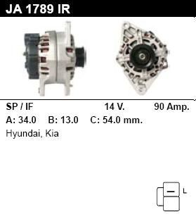 Генератор - KIA - RIO - 1.6 16V - JA1789