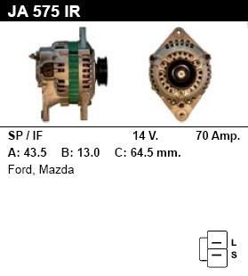 Генератор - MAZDA - 626 - 2.2 12V 4WD - JA575