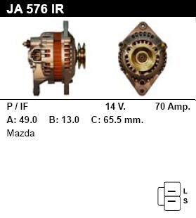 Генератор - MAZDA - 626 - 2.0 DIESEL - JA576