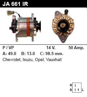 Генератор - ISUZU - CAMPO - 2.2 DIESEL 4WD - JA661