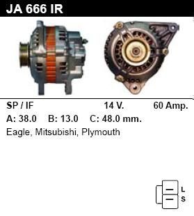 Генератор - MITSUBISHI - GALANT - 1.8 - JA666