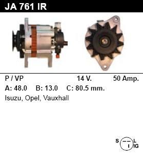 Генератор - OPEL - CAMPO - 3.1 TD 4X4 - JA761