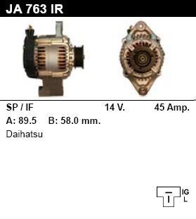Генератор - DAIHATSU - CHARADE - 1.3 I 4WD - JA763